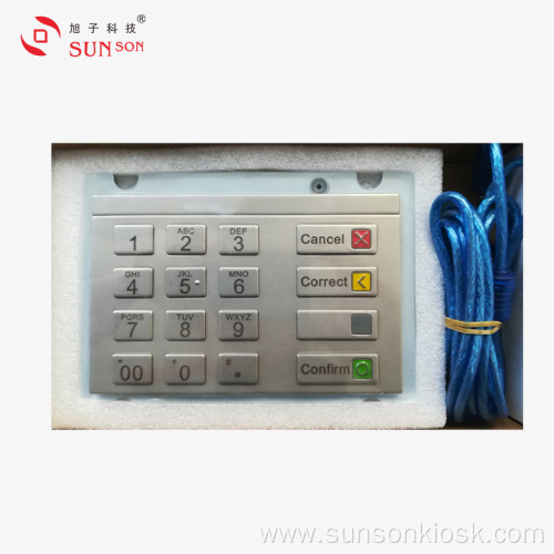 Anti-vandal Encryption PIN pad for Payment Kiosk